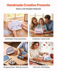 Portable die cut machine for card making and paper crafts