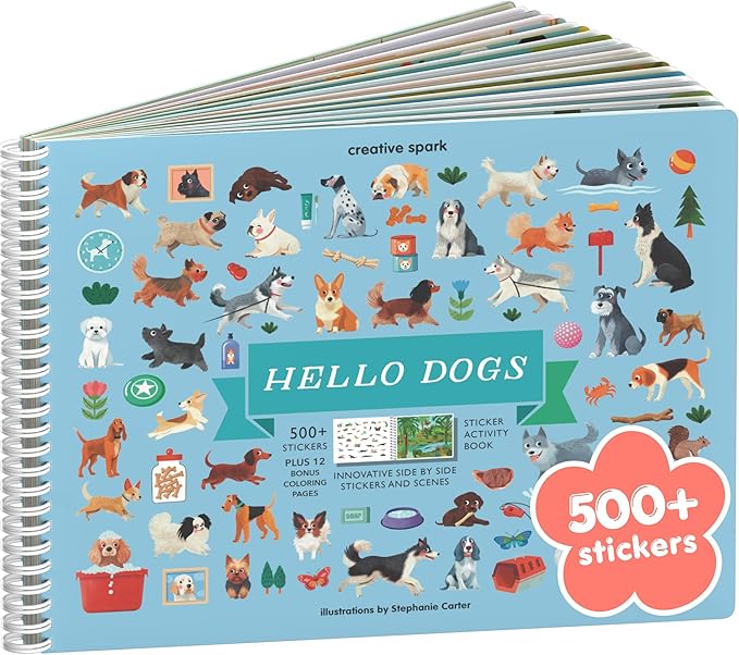 500+ stickers in the Animals Habitat sticker book for kids ages 2–8