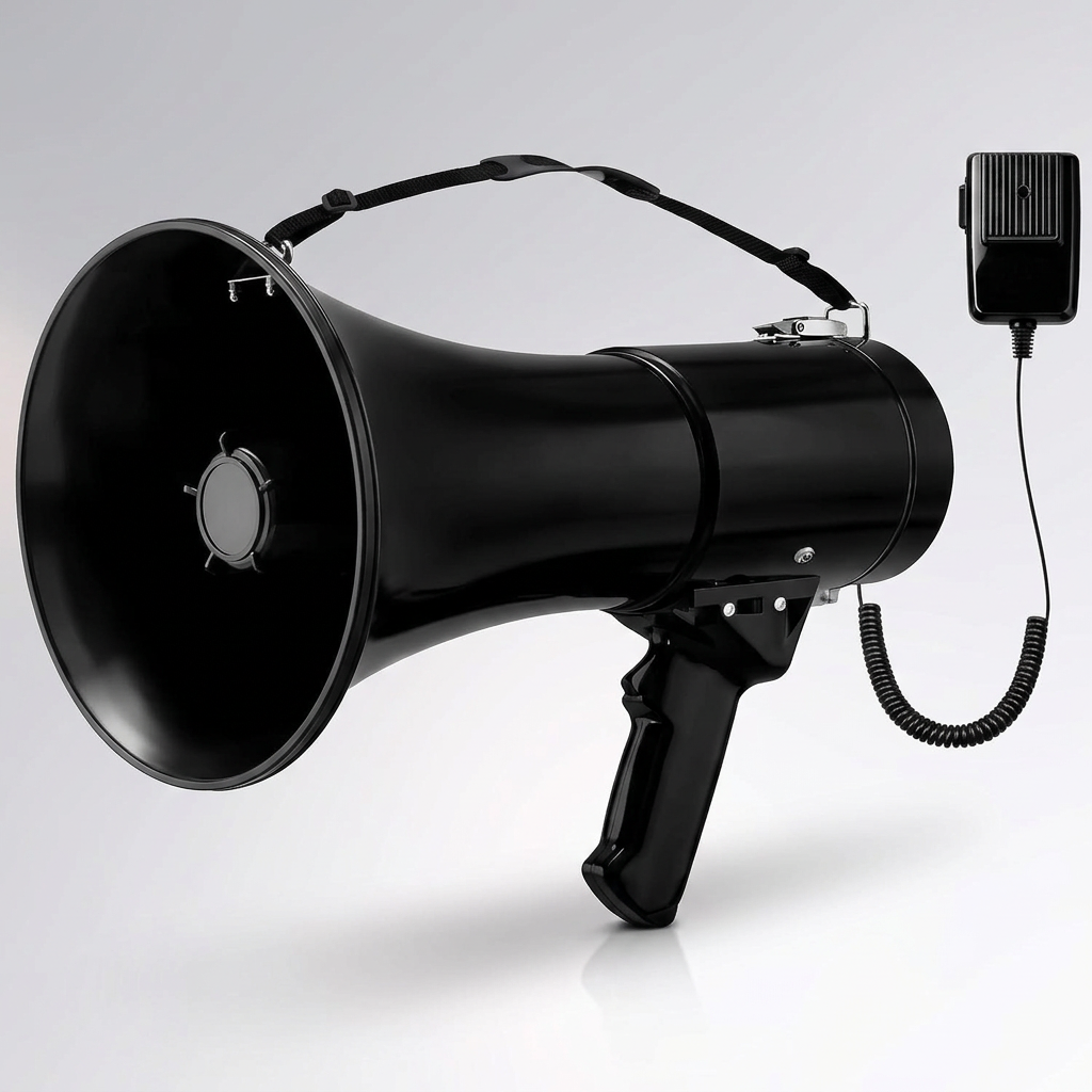 50W megaphone speaker with handheld design
