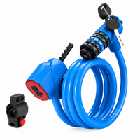 Bicycle Lock, Bike Lock, Cycling Lock, Cable Bike Lock, Combination Bike Lock, Bicycle Lock Cable, Bike Cable Lock with Five-Digit Combination and Thick Steel Cable
