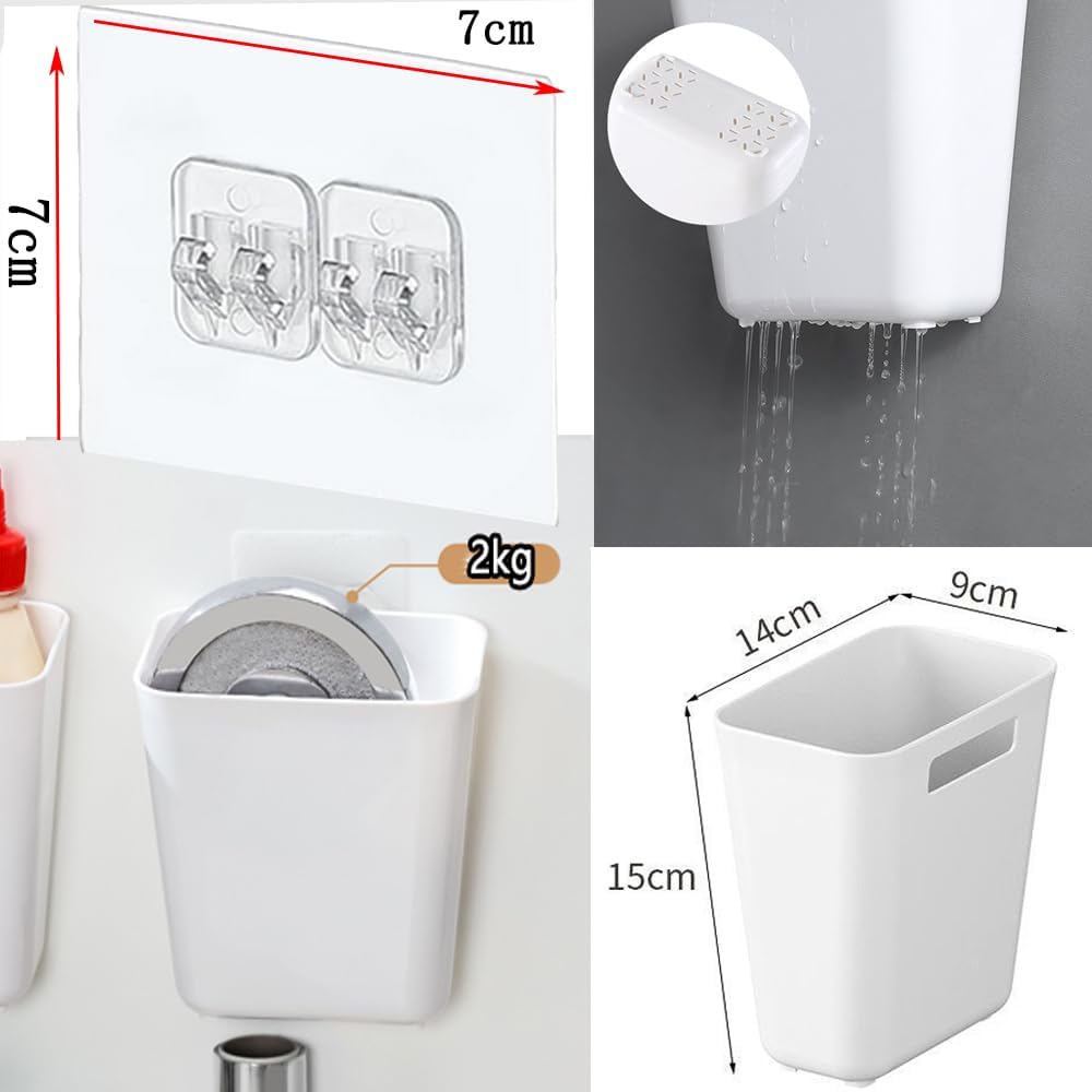 Space Saving Adhesive Storage Box for Home