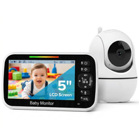 5 inch video baby monitor with audio for nursery use