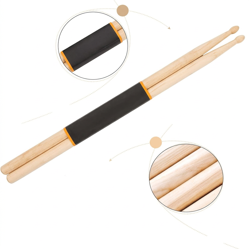 5A maple drum sticks two pair set for practice use
