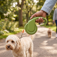 5m reflective retractable dog leash for everyday walks