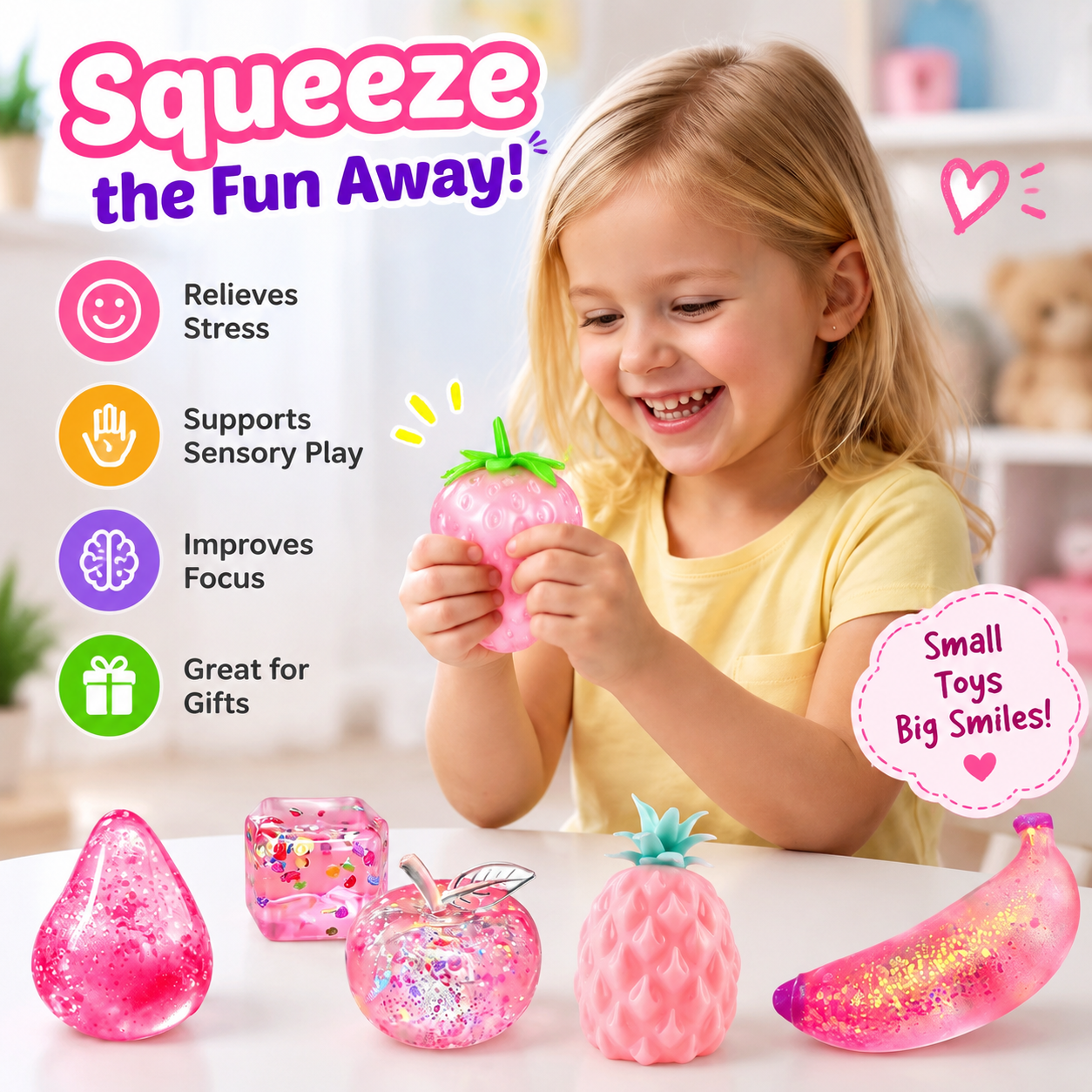 6-piece squishy toy blind box collection