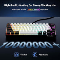 ultra compact RGB keyboard angled view