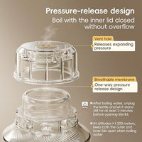 portable kettle with four temperature settings