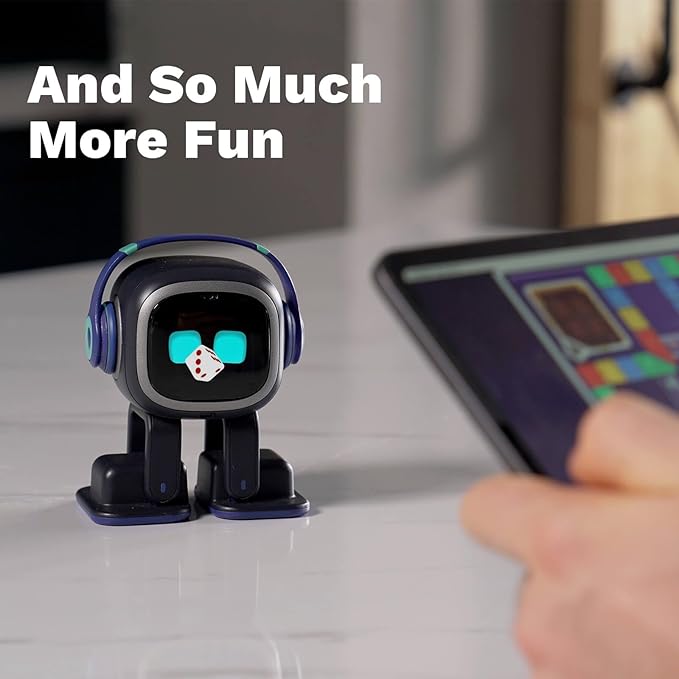 Interactive AI Desktop Robot with Voice Commands, Dancing and Companion Features