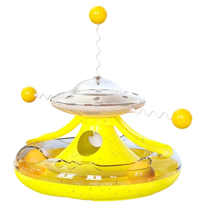 Interactive Cat Teaser Toy – Slow Feeder Puzzle Toy for Cats Play Toys & Kittens