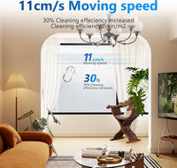 Window cleaning robot with adaptive suction technology