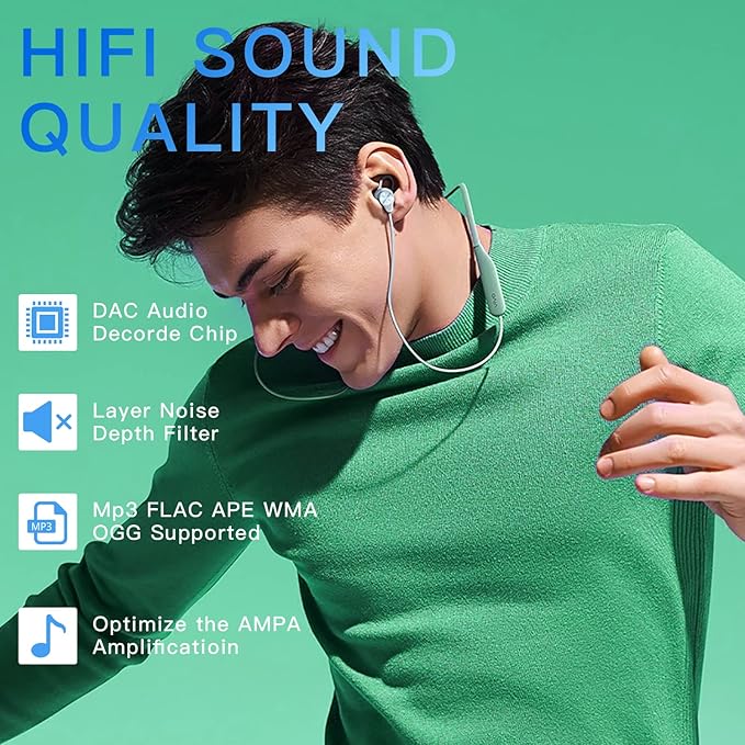 64GB MP3 Player in hand showing its compact, lightweight design for easy portability