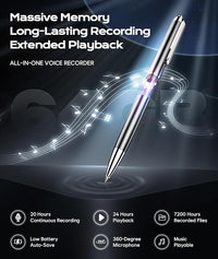 64GB audio playback device with digital display for daily audio use