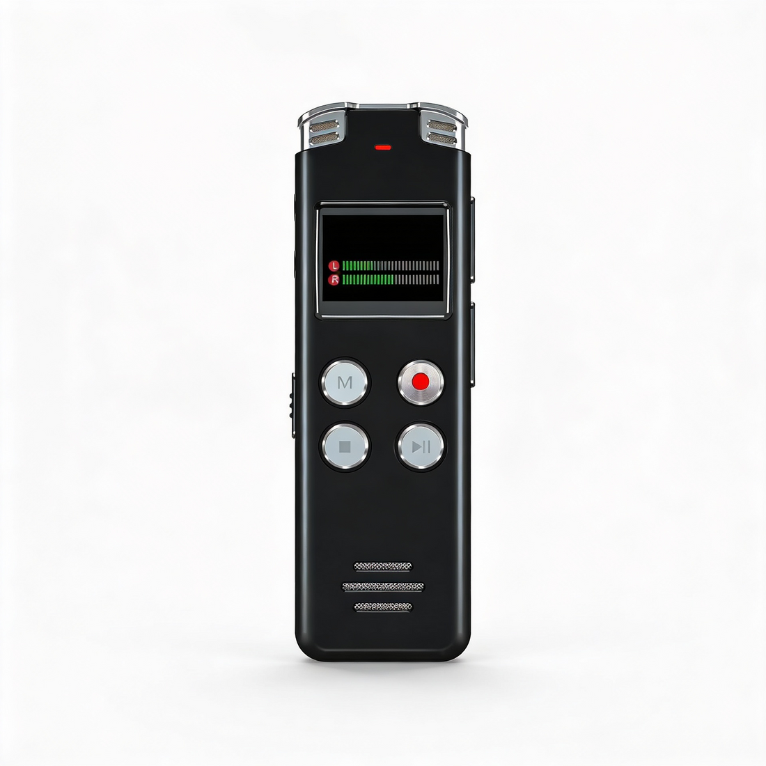 64GB digital audio note device with playback and USB audio support front view