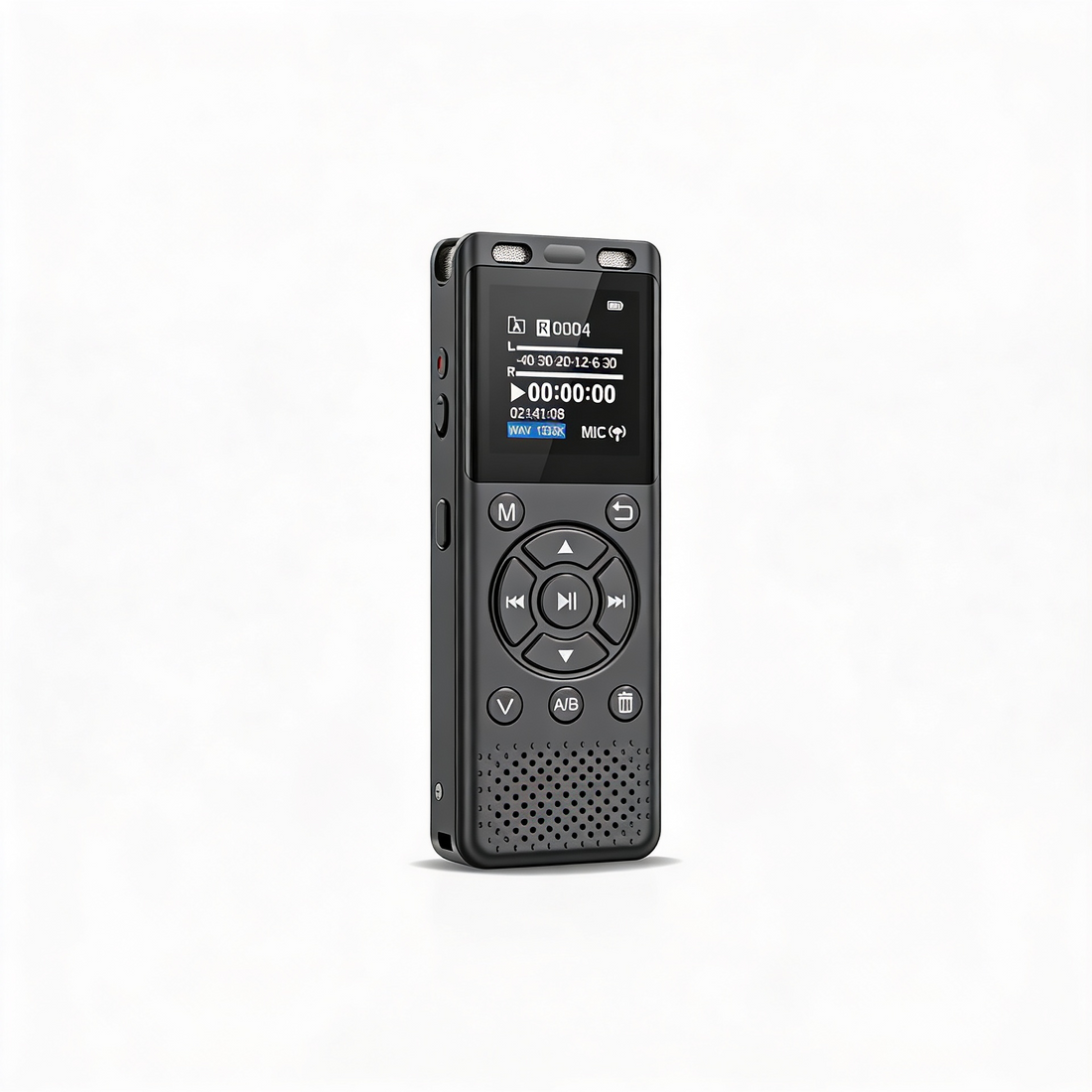 64GB digital audio note device with playback and MP3 player support front view