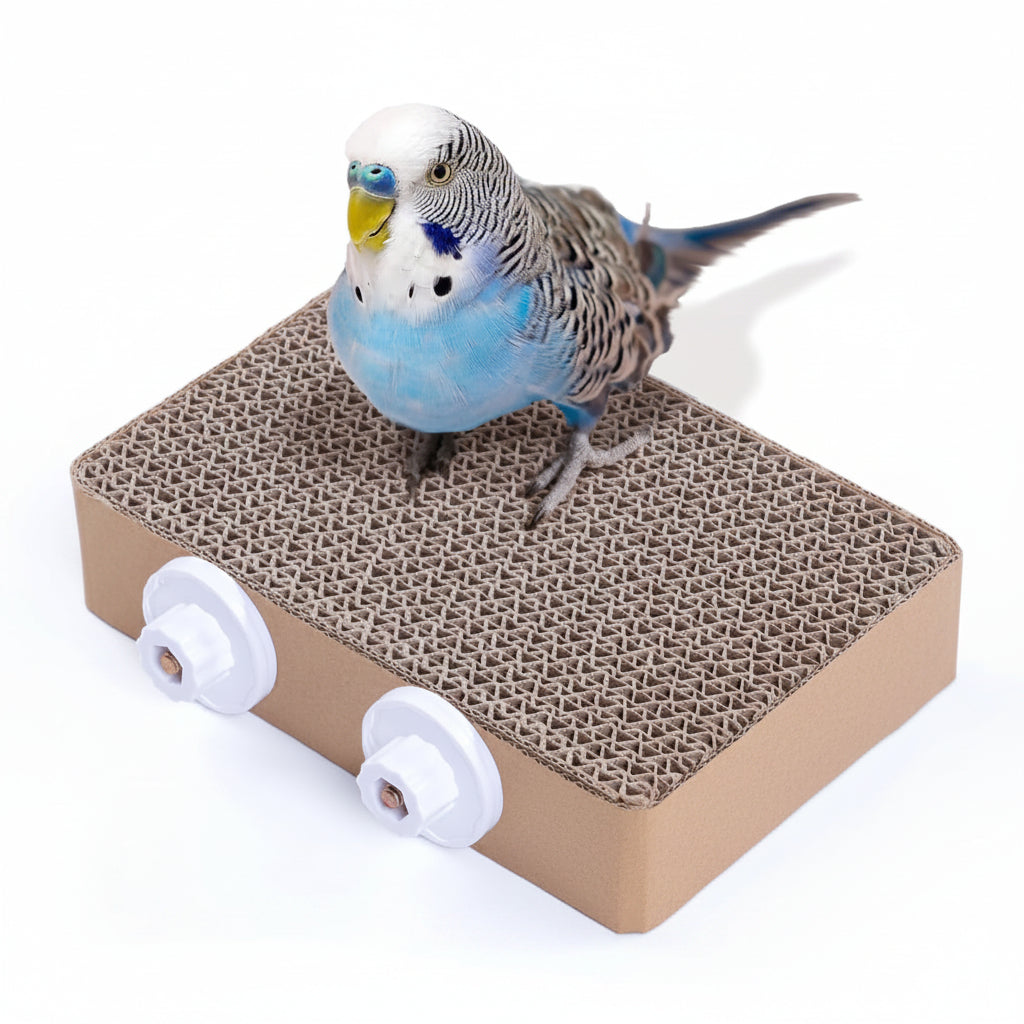 7.3 inch paper bird toy platform for parrots