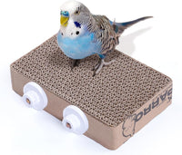 7.3 inch paper bird toy platform for parrots