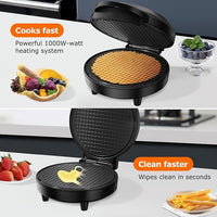 Electric Waffle Cone Maker 750W with Roller Shaper
