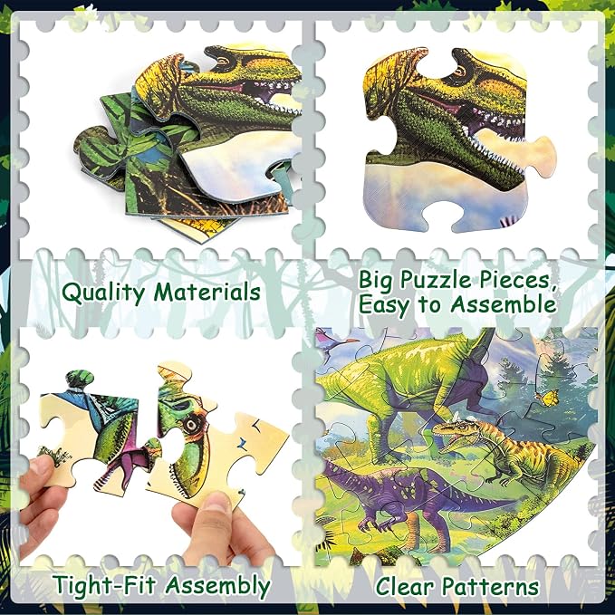 70 piece dinosaur jigsaw puzzle for children