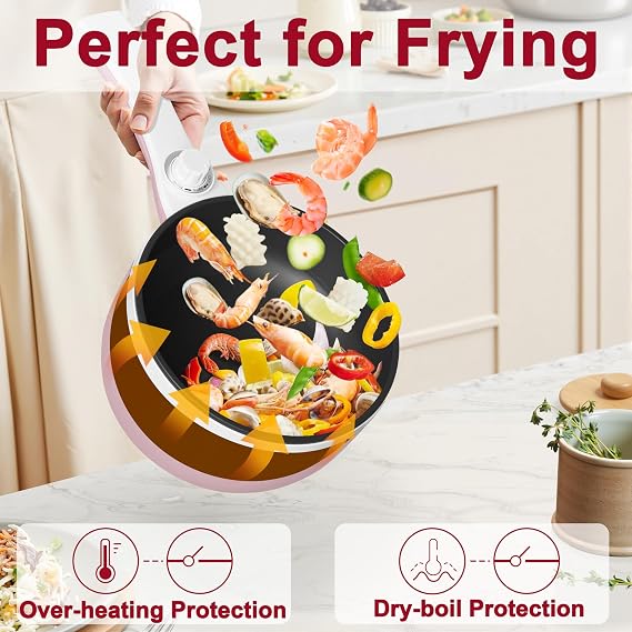 Portable Electric Hot Pot 1.5L for Noodles, Soup & Hot Pot