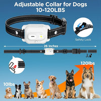 Rechargeable Remote Dog Training Collar with LED Light – Adjustable Electric E-Collar Dog Collar with Beep and Vibration Modes