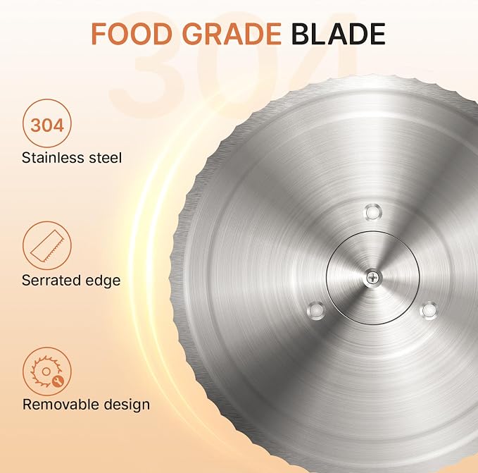Manual Bread Slicer with Adjustable Thickness, Stainless Steel Blade and Solid Wood Base