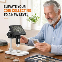 LCD Digital Coin Viewing Microscope with LED Lights