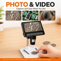 LCD Digital Coin Viewing Microscope with LED Lights