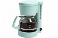 5-Cup Drip Coffee Maker with Reusable Filter & Glass Carafe