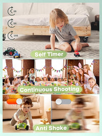 44MP Digital Camera 1080P Full HD with 64GB Card, Anti Shake 16X Zoom Compact Camera for Kids, Teens & Beginners.