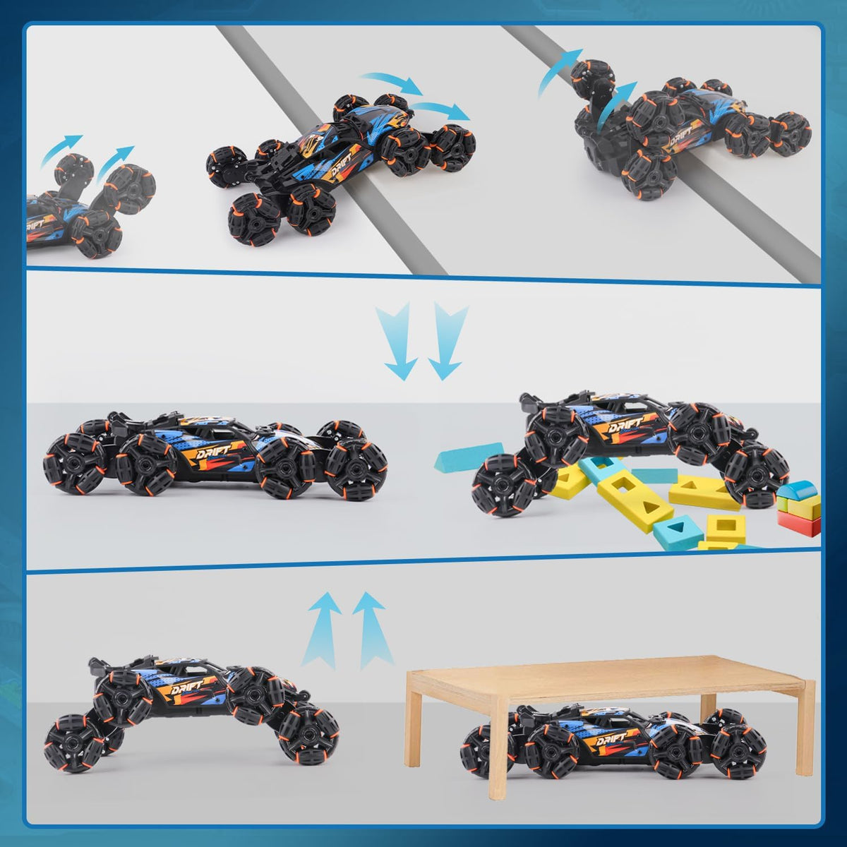 RC Cars for Boys – 8-Wheel Interactive RC Stunt Car, Hand Controlled Gesture Sensing Remote Control Car, Kids RC Car Toy & Birthday Gift Idea
