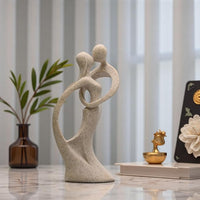 Modern Abstract Couple Sculpture | Decorative Figurine
