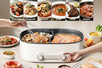 dual flavor hot pot with separate controls