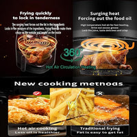 Large 8L Air Fryer with 360° Heating Technology