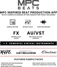 8 Backlit Drum Pads on the MPK Mini MK3 for Dynamic Beat Making and Sound Triggering