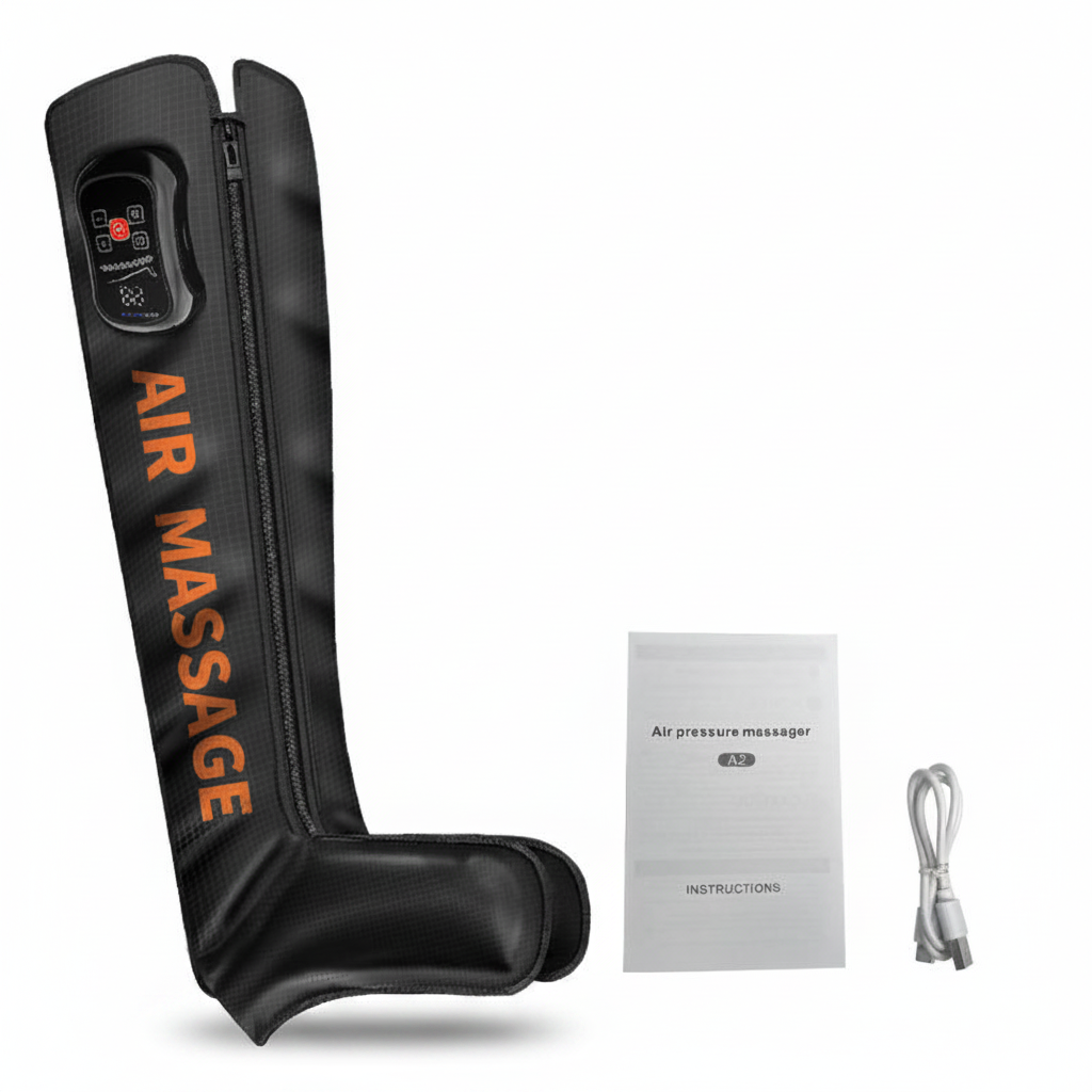 8 chamber pneumatic leg compression massage boots