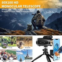 Monocular telescope used for stargazing night sky