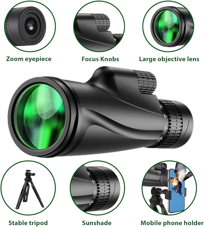 High power monocular used for bird watching and wildlife observation