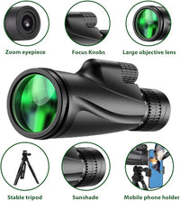 High power monocular used for bird watching and wildlife observation
