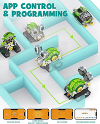 Robot Building Kit for Kids – 5-in-1 STEM Robot Toy with 478 Pieces, Remote Control, App Coding & Programmable Building Activities Ages 6–12