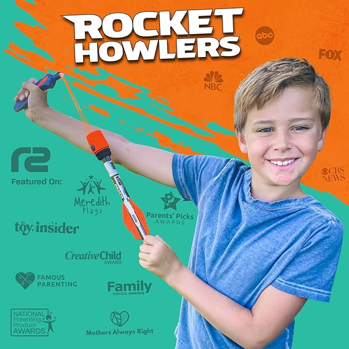 Rocket Launcher Toy for Kids Outdoor Slingshot Rocket Game Jump Rocket Toy for Boys Girls Age 5+
