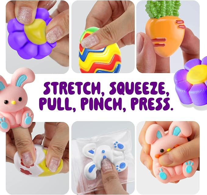 Squishy Toy, Easter Squishy Making Kit for Kids – DIY Squishies Craft Kit, Soft Squeeze Toy & Creative Easter Activity Gift