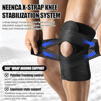 Knee Brace for Knee Pain – Adjustable Compression Support with Side Stabilizers and Air Mesh Fabric