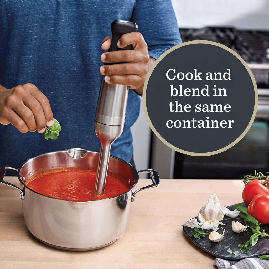 5-Speed Immersion Blender – 625W Stainless Steel Hand Blender