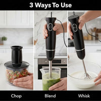 Electric Hand Blender Set – 300W Immersion Blender with Mixing Speeds