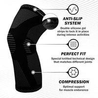 Knee Compression Sleeve – Best Knee Brace for Men & Women for Running, Basketball, Weightlifting & Sports Support
