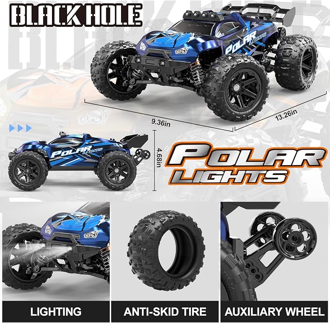 RC Cars 1:14 Scale – 4WD Off Road Remote Control Car, 40+ KPH High-Speed Racing Truck for Adults & Boys