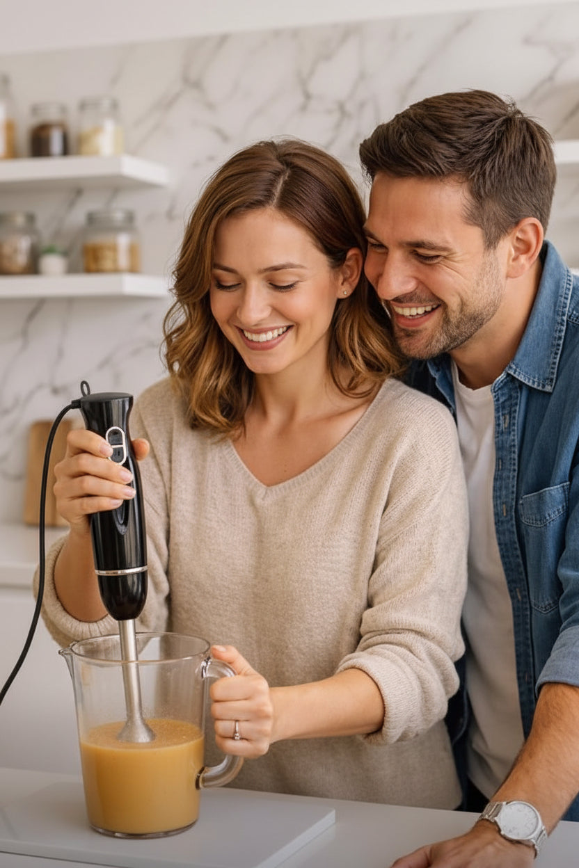 Electric Hand Blender Set – 300W Immersion Blender with Mixing Speeds