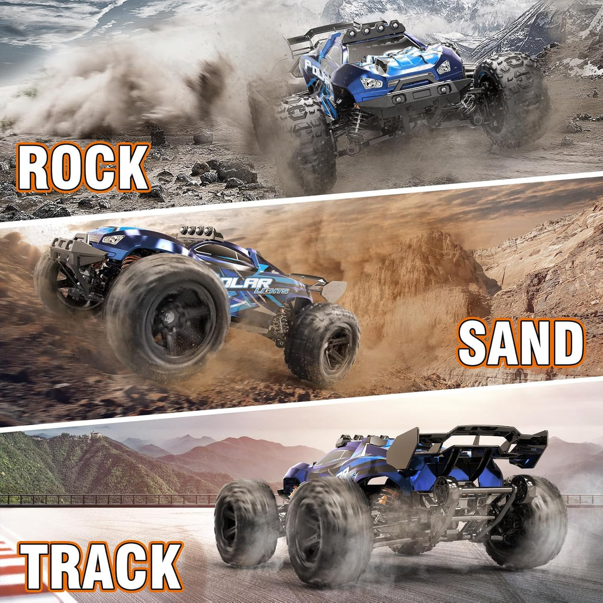 RC Cars 1:14 Scale – 4WD Off Road Remote Control Car, 40+ KPH High-Speed Racing Truck for Adults & Boys