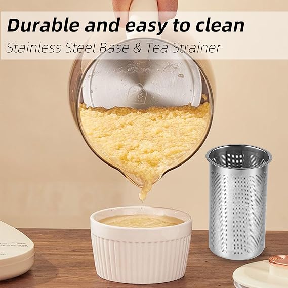 1.5L Glass Electric Kettle & Tea Maker – 9-in-1 Multi-Function Stew Pot