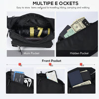 Large Waist Bag with Multi-Pocket Design for Travel and Daily Use